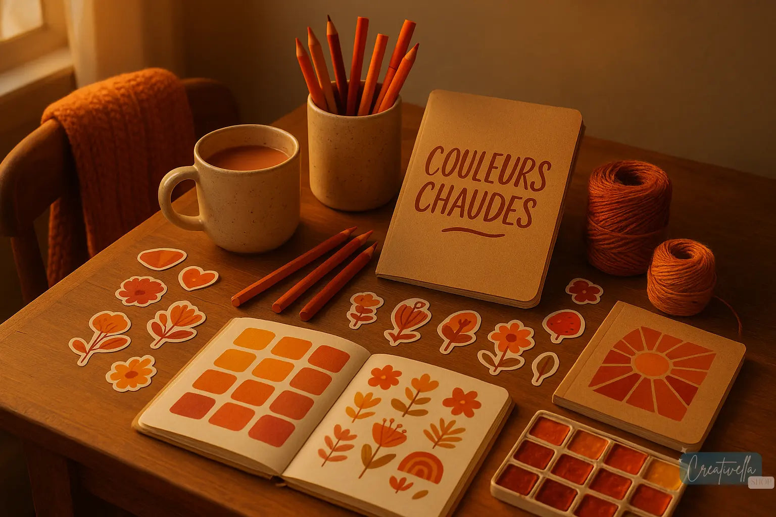 Couleurs chaudes - Creativella