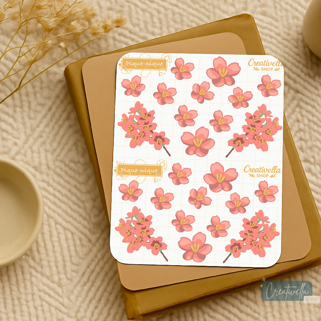 Pique Nique sakura - Stickers - Creativella