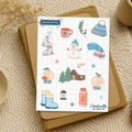 Balade d'hiver - Planche de stickers