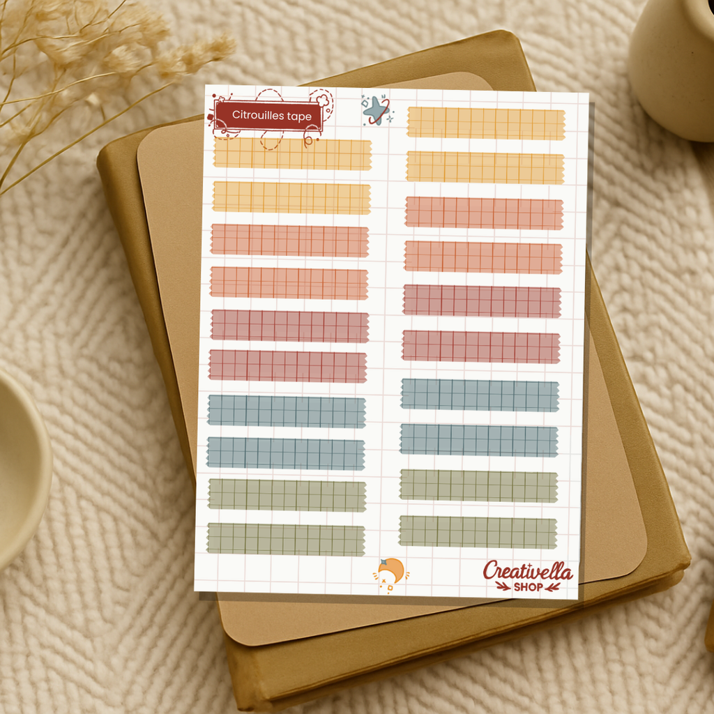 Stickers Automne Citrouilles - Collection Douces Citrouilles