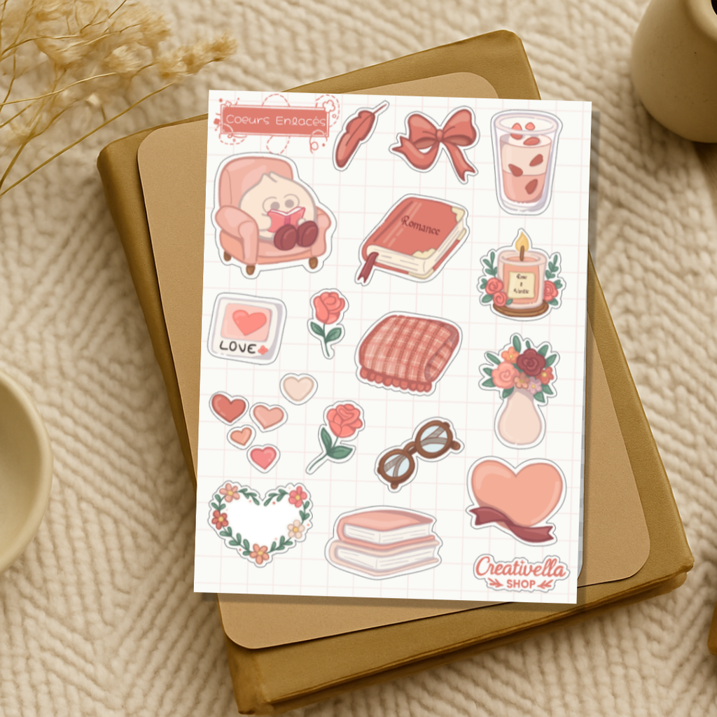 Cœurs Enlacés - Stickers