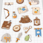 Zoom stickers Horizons Lointains - Aventure